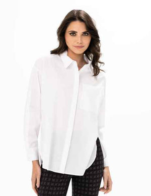 Open image in slideshow, Woven Cotton Button Up Blouse
