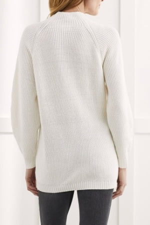 Mock Neck Long Sweater