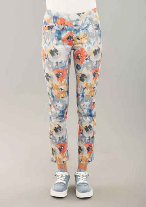 Open image in slideshow, Canovas Floral Print 28&#39;&#39; Straight Pant
