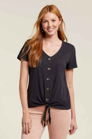 Open image in slideshow, Button Up Knot-Hem Top

