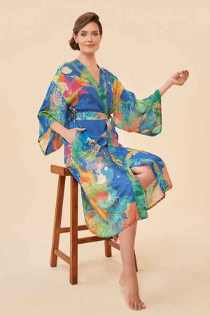 Open image in slideshow, Printed Kimono Gown
