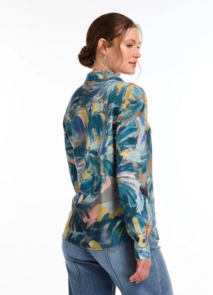 Gallery Print Long Sleeve Shirt