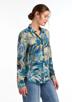 Gallery Print Long Sleeve Shirt