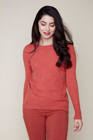 Open image in slideshow, Crew Neck Knit Sweater
