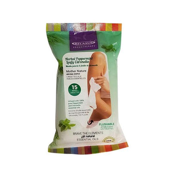 Aroma Wipes Peppermint and Citronella -  Mother Nature - 505260
