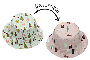 Open image in slideshow, Reversible Baby &amp; Kids Patterned Sun Hat
