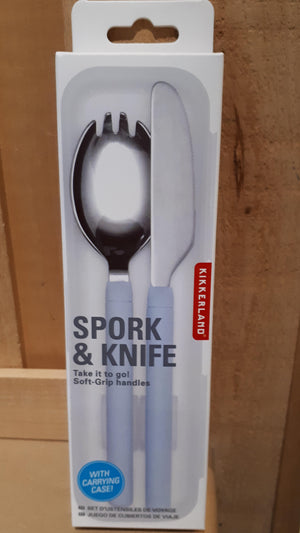 Kikkerland Utensil Set Travel Spork & Knife