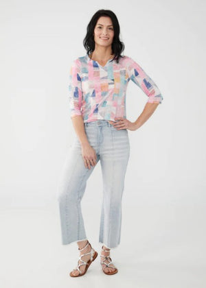Open image in slideshow, Olivia Straight Crop Mid Rise Jean
