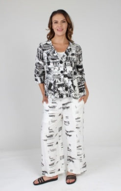 Open image in slideshow, Printed Wide Leg Pant
