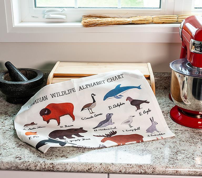 Wildlife Alphabet Kitchen Towel
