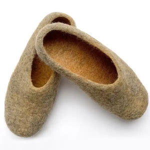 Clay Wool Felted Women's Slipper