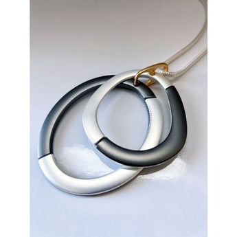 Double Two-Tone Oval Necklace
