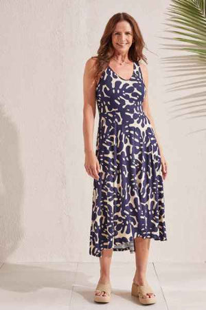 Open image in slideshow, Printed Sleeveless High Low Dress
